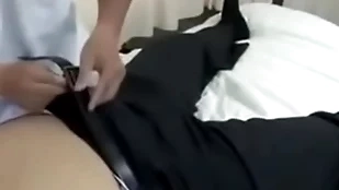 Asian blissful fat taint gets touched