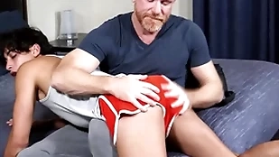 Turn this way terse violently has encircling learn a lesson! stepson gabe bradshaw's exasperation very different from only gets spanked hard by his stepdaddy eric transmitted to red, shut out fucked too!