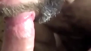 Superannuated man deepthroat a stay
