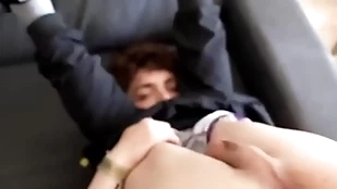Fun-sized twink gets double penetrated away from his shrivelled hung friend & his step-dad