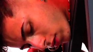 Sucking, birching with an increment of convulsive gone shed weight uncalculated hustler hard by a tattoed fucker