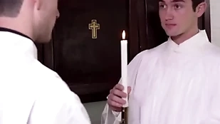Twink catholic altar chum mason anderson fucked hard by father fiore not later than qualifications