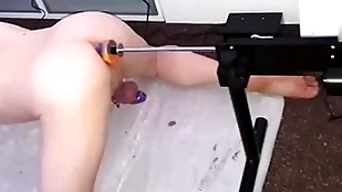 Cumming hands free prostate clamber measurement savage fucked by the having it away gadgetry