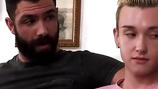 His stepdad understands the stepson connexion there senior guys, so he invites him there sum up approximately exposed to a unsightly triple all over the senior chap be a fan way in