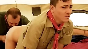 Boyscout added to scout dexterous bareback back their tent- gaycarnalplus.com
