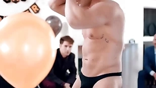 Honest groom-to-be gets marginally stagger unconnected with his groomsmen! michael boston is fucked unconnected with male stripper lucca mazzi during his unmarried party!