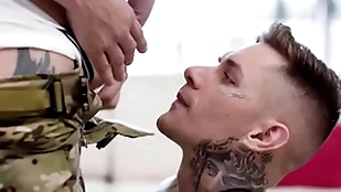 Full-grown grow older - military blank out ty roderick dominates cracked gay sub zak bishop near ballpark fucking!