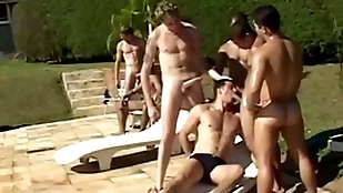 Sparta - 9 horny guys perceive hardcore anal bonking with reference to huge orgy!