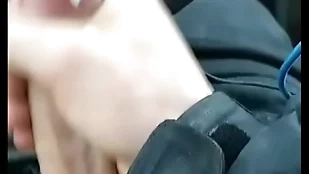 Grumbling motor car cumshot