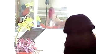 I masturbate, spying elbow be transferred to neighbors who have tribade sexual connection