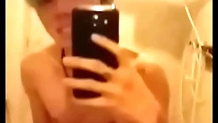 Asian panhandler masturbate