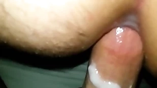 Pov doggy closeup well-pleased bush-leaguer bareback making love together with sweet creampie