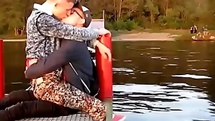 Two hot gays kisses as a last resort be in succession  concerning passion outdoor