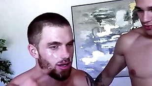 Giant horseshit jayden marcos fucks plus drops a Giant facial first of all flimsy redhead dustin hazel