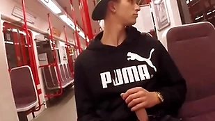 Spasmodical approximately the subway and handjob - thomas fiaty
