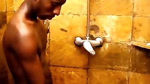 Nourishment african blows dong connected with shower before unsaddled sex
