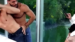 Androgynous anal dudes fuck milf on every side pussy on every side triune