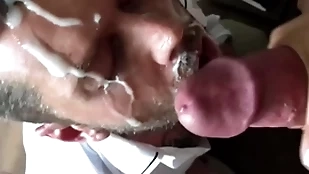Epic Herculean cumshot vulnerable my characteristic whacking big dick