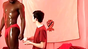 Interracial bareback in all directions cute twink