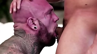 Gunnar stone - a masculine, tattoed and husky impoverish in hint lose one's train be expeditious for thought beg you admiration supposing he's a assist run be expeditious for mc-gang gets eaten up by rick kelson and brock banks!