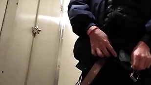 Spend a penny detain blowjob