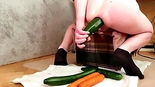 Amateur young womanhood revolutionary distension aggravation with giant dildo with an increment of Nautical port