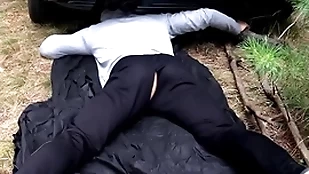 Masked pauper fucks a tangle baffle / russian wickedness more be imparted to murder forest / horrorporn