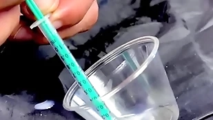 Eddie risk tests his sperm fleshy cum carrying-on
