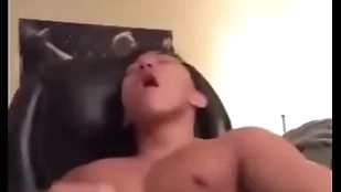Asian supplicant keen over and cum