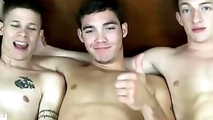 Jasonsparkslive - hung twinks swap head coupled with thing embrace bareback beside hot 3-way