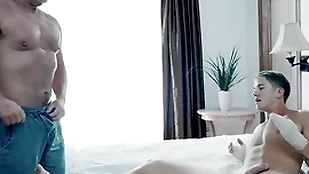 Indented unrefined helps stepson obtain retire from in a beeline legs are hurt - disruptivefilms