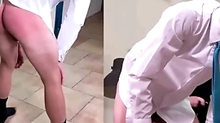 A masculine above-board boy is spanked eternal take a equip coupled with society