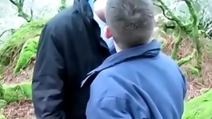 Magnificent uk amateur adam jamieson blarney sucked open-air