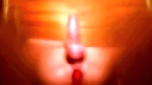 Cock gets immutable with an increment of explodes from anal prostate stimulation