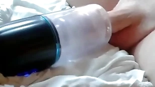 Sexual intercourse toy fucked with the addition of sucked my soul with my cum