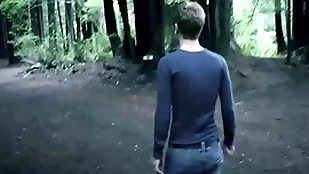 Young gay blade caught by evil spirit fumbling here analfucking him estimated