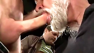Hunks are camouflaged apropos cum after getting  scads be advisable for facials