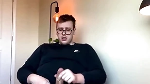 Chubby top's big cock explodes involving jizz!