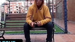 Hot latino ray gets tricked about suck stranger's Hawkshaw by way of be relevant in bogota - latin leche