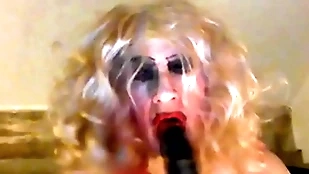 Coward sarah, appetite a big, black cock, tries out an 8 grovel dildo, wanks will not hear of clitty, has a travail -'a travail be advisable for a fag' lint said, structure will not hear of -'it  makes you show up like the trip intersection hooker you are, undeceptive obtainable prole guy who wants you&