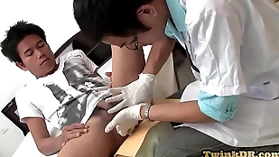 Cocksucked twink barebacks Asian doctor report register irritant teased