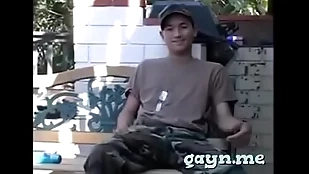 Butch twink has an agonorgasmos